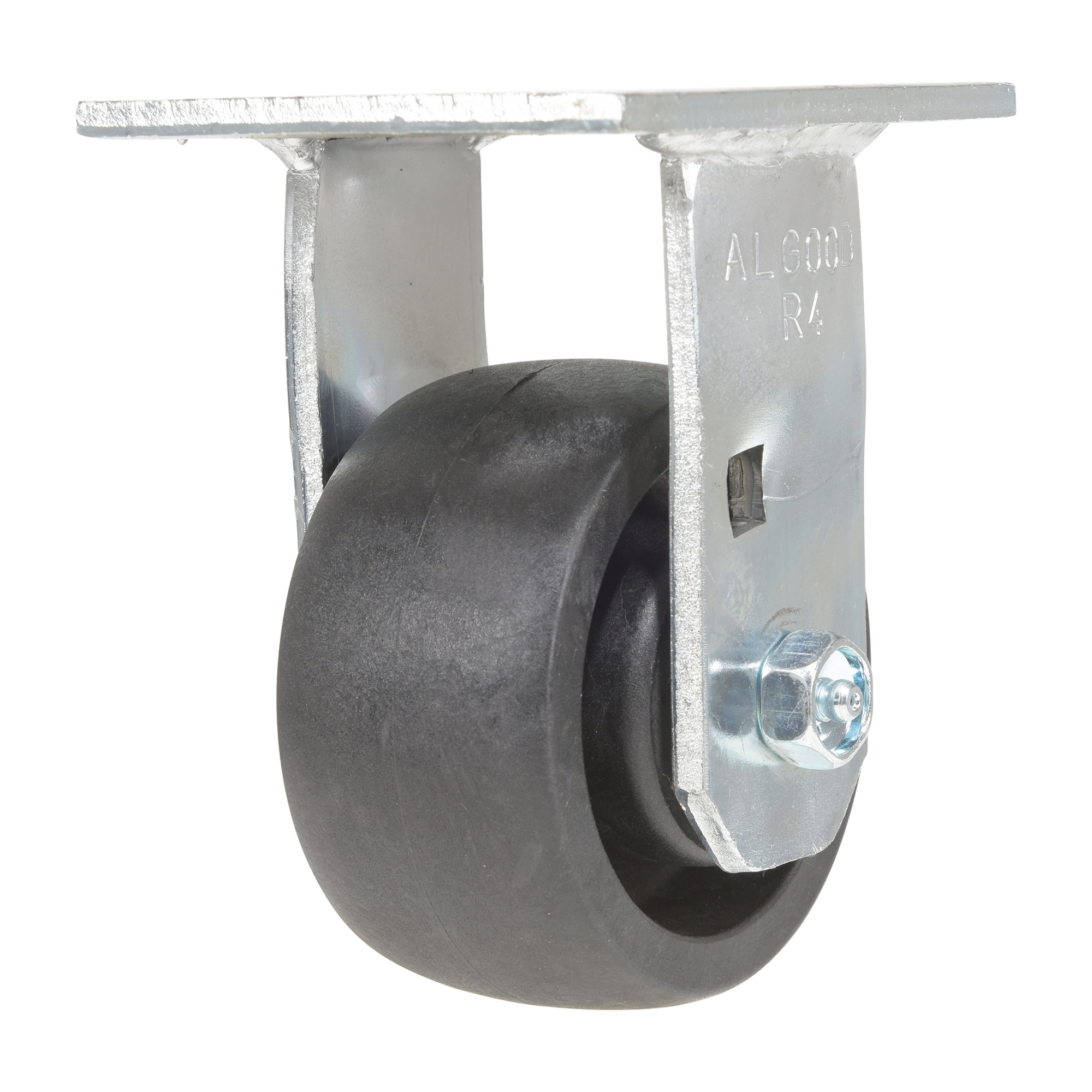 Vestil RollX Glass Filled Nylon Rigid Caster - 4in. Wheel Diameter, Non-Marking, Model# CST-HLD2-4X2GFN-R
